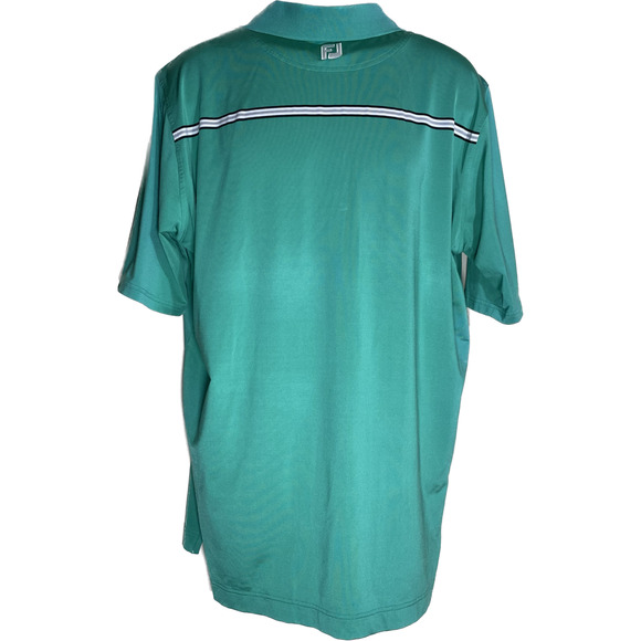 FootJoy Polo Shirt Mens XL Green Performance Fit Green Turquoise Golf Polo EUC‎ - Picture 2 of 7